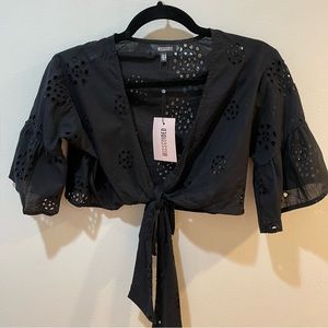 NWT Missguided Front Tie Top